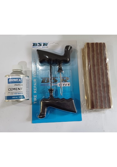 Dubleks Lastik Tamir Kiti, Fitil Atma, Kanal Açıcı Ve 30 Adet Uzun Fitil