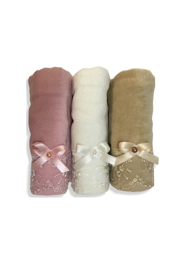 Durul Kadife Gipürlü Mutfak Havlusu 3 Lü Kutu X 2 Adet