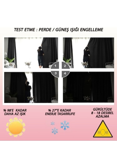 Karartma Perde Blackout Fon Perde- Modern House (443804441)