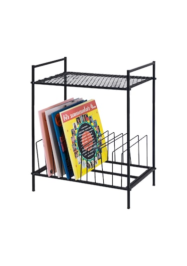 Akıs Home Plak & Pikap Sehpası Metal Siyah