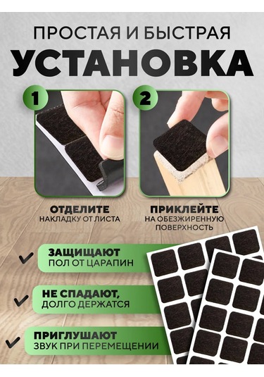 Flossıfy Home Sandalye Bacakları İçin Yuvarlak Koruyucular 48 Adet 1,7x1,7x0,3 Cm 371173992 Siyah