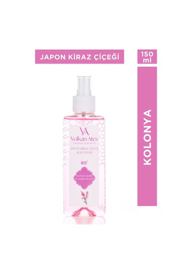 Volkan Ates Natural & Beauty Parfümlü Kolonya - Japon Kiraz Çiçeği 150 Ml
