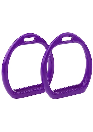 Homyl Üzengi At Binme Binicilik Hafif Alüminyum Eyer Pedi Mor Mor