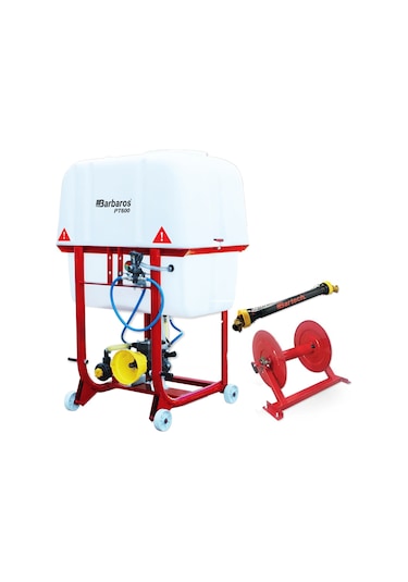 Bartec PT600-D Şaftlı 3 Membran Pompalı Makaralı Pülverizatör 600 Litre