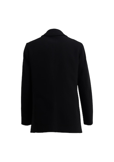 Uki Siyah Kaşe Kaban Siyah