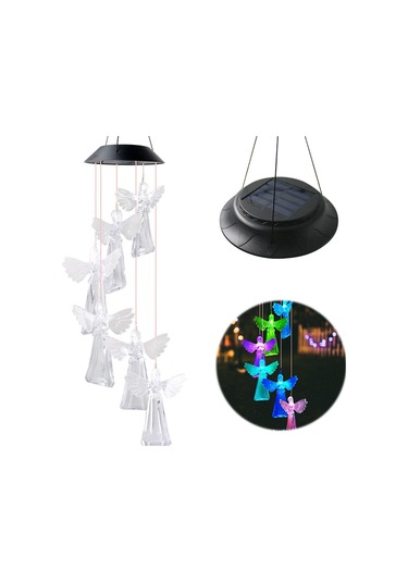Homyl Led Rüzgar Çanı Güneş Enerjili Işıklar Renk