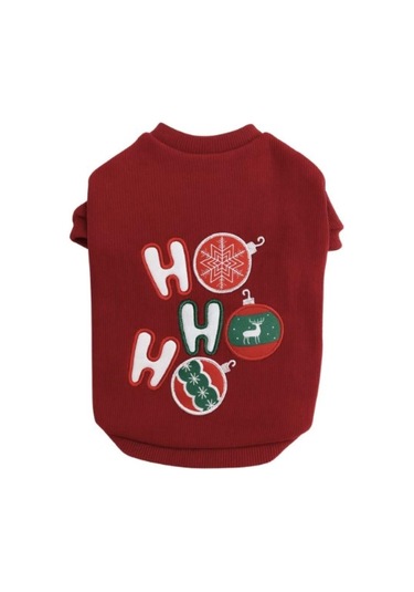 Gedyco Hohoho Bordo Küçük Irk Köpek Likralı Sweatshirt