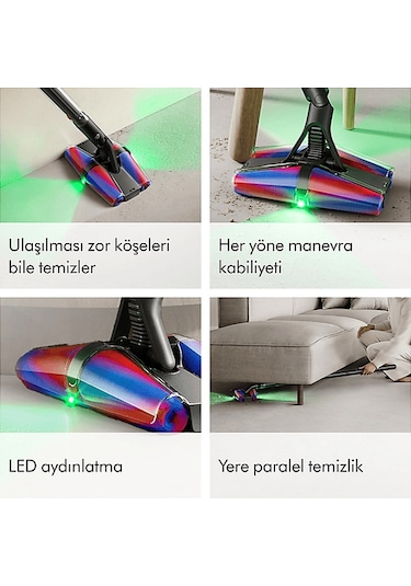 Dyson Pencilvac Fluffycones Kablosuz Şarjlı Dikey Süpürge