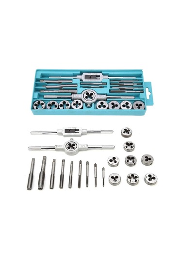 Valkyrie 20 Parça Klavuz Pafta Seti Metrik Set M3-m12 Arası 20li Takım