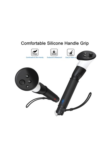 Tongxida Meta Quest 3 Yardımcı Alet 4'ü 1 Arada Vr Oyun Denetleyici Uzatma Kapağı - Siyah Siyah