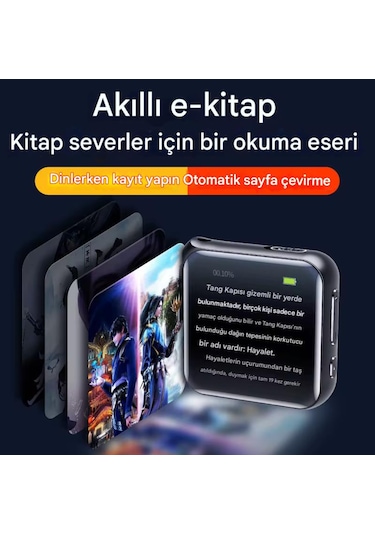 M30 32 Gb 5'i 1 Arada Hd Ses Kayıt Cihazı, Mp3 Çalar, Fm Radyo Ve E-kitap Okuyucu