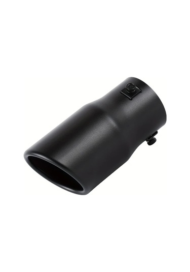 Elmpaly Siyah Evrensel Egzoz Susturucu Uç Boru Paslanmaz Çelik Dayanıklı Performans