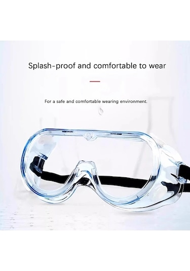 Trendooze 3m 1621 Güvenlik Gözlüğü, Toz Geçirmez Laboratuvar Gözlüğü
