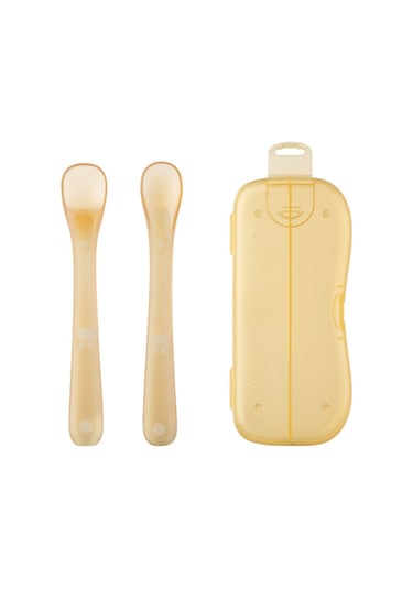 Sones Bebek Silikon Kaşık Bebek Silikon Beslenme Kaşığı Yumuşak Çocuk Sofra Takımı, Özellikler: Kutulu