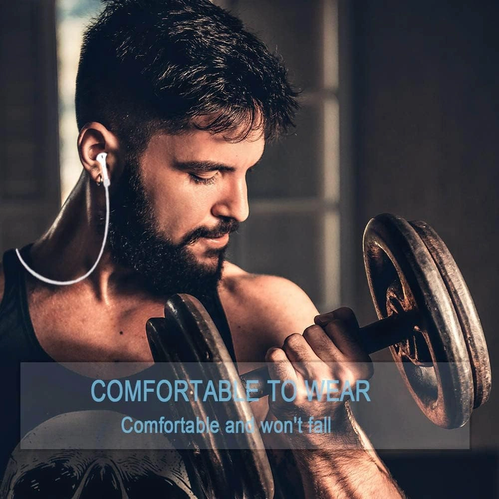 Airpods Kayış Manyetik Kordon Kaybolmaz Tasma Spor Kordonu, 4 Adet Renkli Yumuşak Cilt Dostu Silikon Kolye Kulaklık Kordonu Etrafında, Uyumlu Diğer