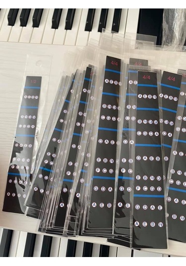 BONSON F8 MODEL 3/4 BOY KEMANLAR  İÇİN NOTA  STİCER