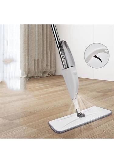 Symbee 360 Derece Döner Mikrofiber Sprey Mop - Islak/kuru Kullanım, 500ml Su Tankı, Kireç/tahta/zemin Temizliği, Saç Temizleyici Aleti