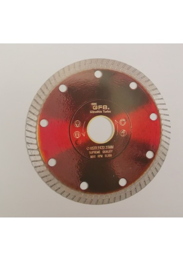 Hassas Kesim Ince Turbo Elmas Seramik - Fayans Kesici 115 1,2 Mm