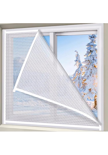 Kış İçin Pencere Yalıtımı: 4 Mm Ekstra Kalın Pencere Filmi, Rüzgar Geçirmez Ve Sıcak, Kendi Kendine Yapışkan 4060in