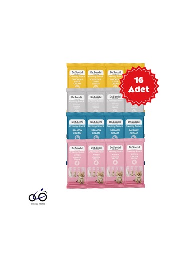 Dr.sacchi Creamy Snack Karışık Sıvı Kedi Ödülü 4x14gr 16 Adet