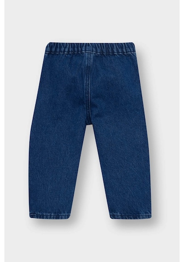 Defacto Erkek Bebek Beli Lastikli Jean Pantolon F3794a525aunm28 Mavi