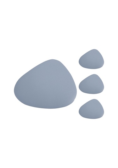 4 Adet Masa Örtüsü Kaymaz Altlık Deri Yer, Açık Mavi Açık Mavi