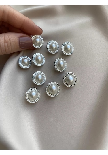Siberiana İnci Taklidi Düğmeler 12 Mm \ 193443154