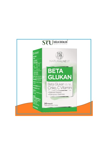 Natural Nest 13/16 Beta Glukan Çinko Vitamin C İçeren Takviye E