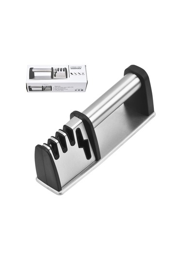 Mufunye Mutfak Bıçaklarını Hızlı Keskinleştirin: Çelik Saplı Tungsten Ve Elmaslı 4'lü Ev Kullanıma Uygun El İşli Taşlama Aleti Kutu İçerisinde Diğer