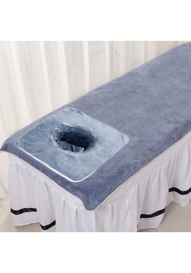 Dolıty Spa Havlusu Yüz Deliği Ile Yıkanabilir Cilt Için Mavi