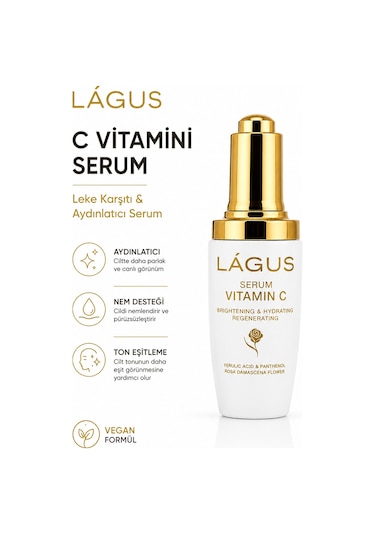 Lágus Leke Karşıtı ve Aydınlatıcı Vitamin C Serum 30 ML
