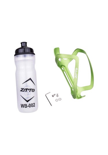 Suntek Dağ Bisikleti Su Şişesi Kafesi İçecek Sağlam Yeşil Yeşil