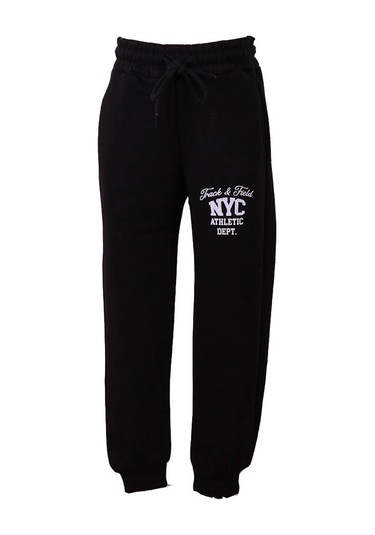 Trender Baskılı 3 İp Siyah Erkek Çocuk Eşofman Altı 7375 SIYAH