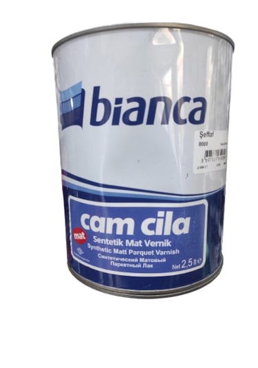 Bianca Cam Cila Sentetik Parlak Parke Verniği Mat 2.5 Lt