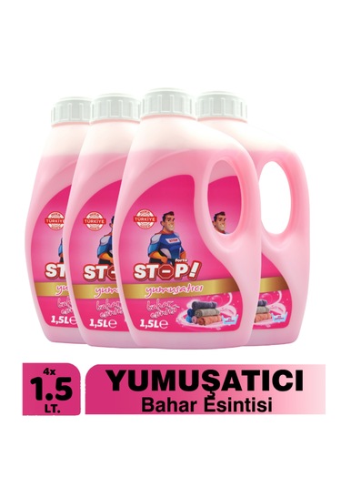 Stop Forte 4'lü Çamaşır Yumuşatıcı 1.5 Litre Bahar Esintisi