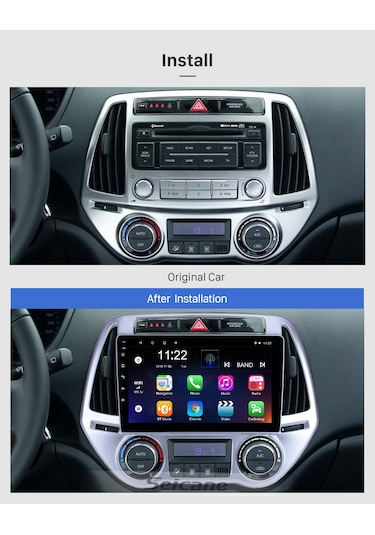 Hyundaı İ20 Analog/dıgıtal Clımate 2008-2012 Multimedya Navigasyon Usb Kamera Carplayer