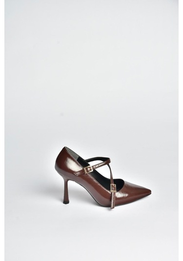 Fox Shoes V820467260 Kahverengi Rustik Kalın Topuklu Kadın Ayakkabı Kahverengi