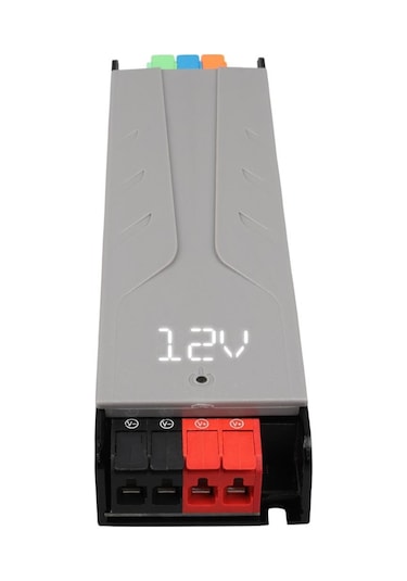 Ayt Powermaster Pm-26844 12-24-36-48 Volt 8.4 Amper 200 Watt Metal Kasa Kademeli Adaptör Voltaj Göstergeli 189x51x27mm