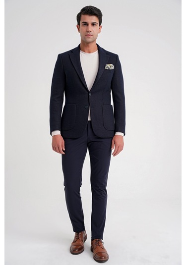 Efor C 717 Ceket Regular Fit Lacivert Lacivert