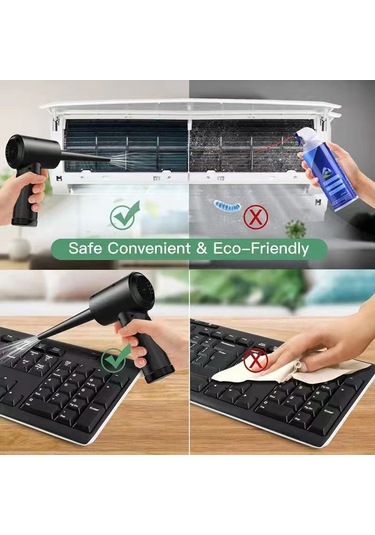 Reedark Yüksek Güçlü Kablosuz Araç El Süpürgesi - Usb Şarjlı Taşınabilir Üfleyici