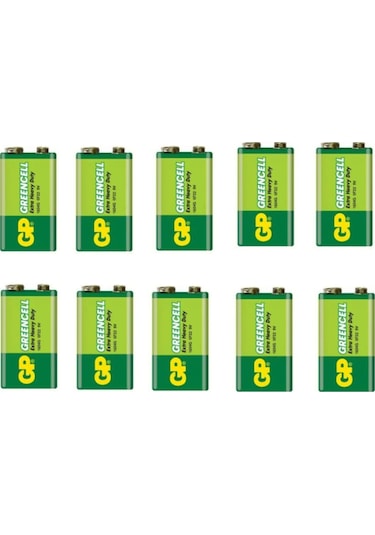 GP 1604G-B Greencell 9V Pil 10'lu