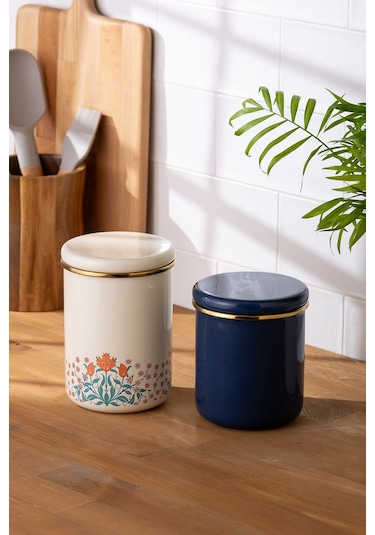 Emsan Hasbahçe Büyük Boy Emaye Kavanoz