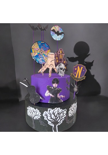 Sutasarimevi Wednesday Maket 2 Katlı Yaş Pasta