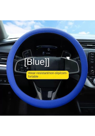 Çok Renkli Direksiyon Kılıfı Silikon Araba Elastik Eldiven Kılıfı Trend Araba Kılıfı Evrensel Mavi