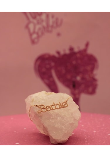 Diamine 14 Ayar Altın Barbie İsim Kolye