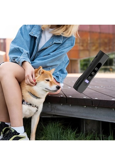 Willowhaven Portable Köpek Kovucu 3 Kanal Sesli Ultrasonik Caydırıcı El Feneri Siyah 1 Adet