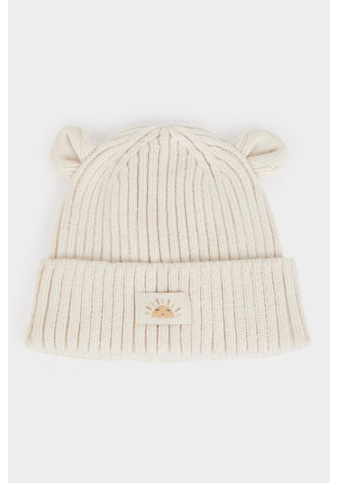 Defacto Kız Bebek Triko Bere C8165a525wnbg303 Bej