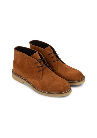 Deery Hakiki Süet Tarçın Rengi Erkek Bot - 01295mtrnc01 Tarçın