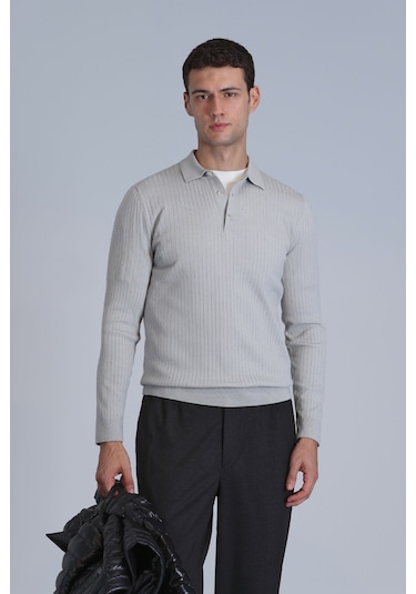 Lufian Aden Erkek Kazak Açık Gri Açık Gri 112090127100180 Açık Gri