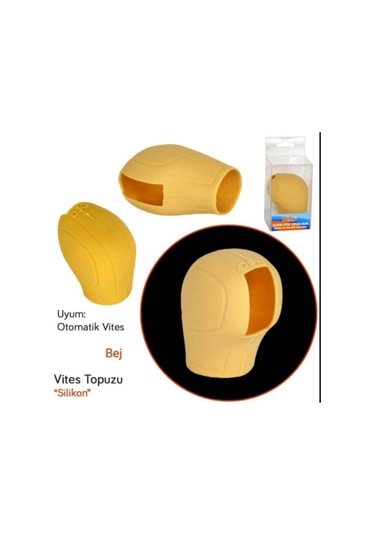 Silikon Vites Topuzu Kılıfı Krem Krem